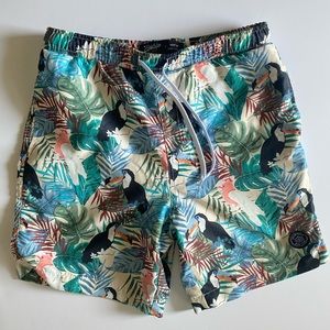 Mens Brooklyn Cloth Tucan Volleyball Swim Trunks